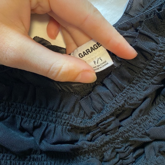 Black Drawstring Top - Picture 3 of 3